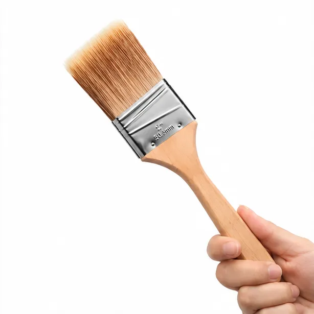 slanted brush